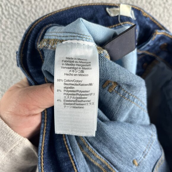 Madewell Medium Wash Buttonfly 9" High-Rise Skinny Blue Denim Jeans Size 28‎ - Picture 3 of 15
